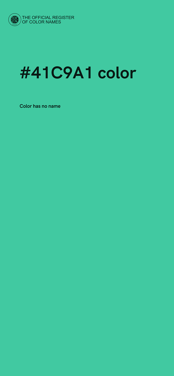 #41C9A1 color image