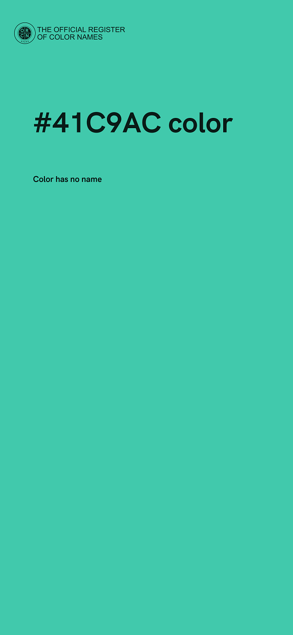 #41C9AC color image