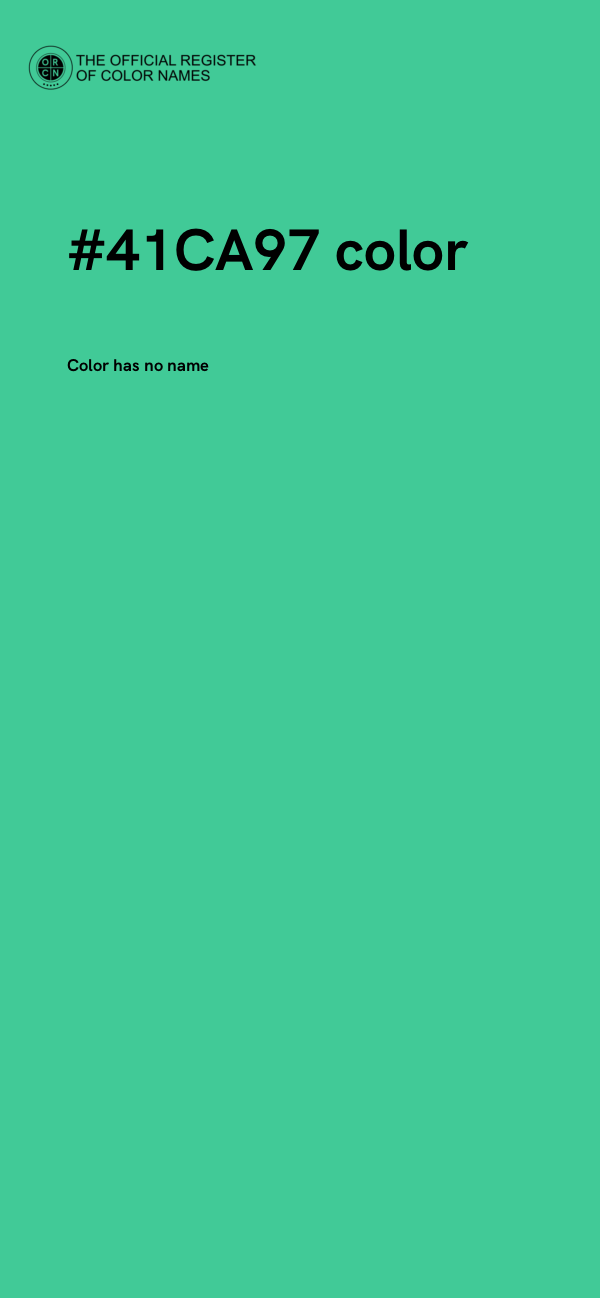 #41CA97 color image