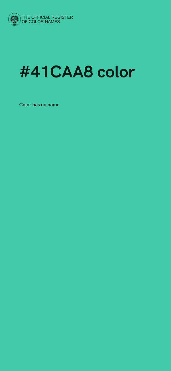 #41CAA8 color image