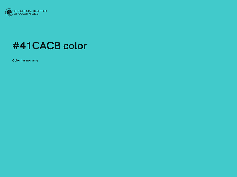 #41CACB color image