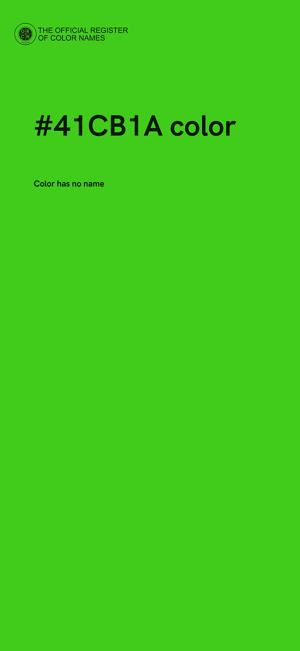 #41CB1A color image
