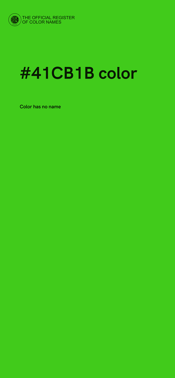 #41CB1B color image