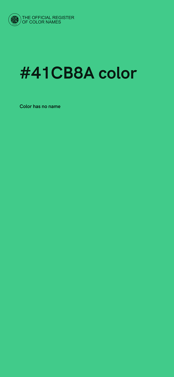#41CB8A color image