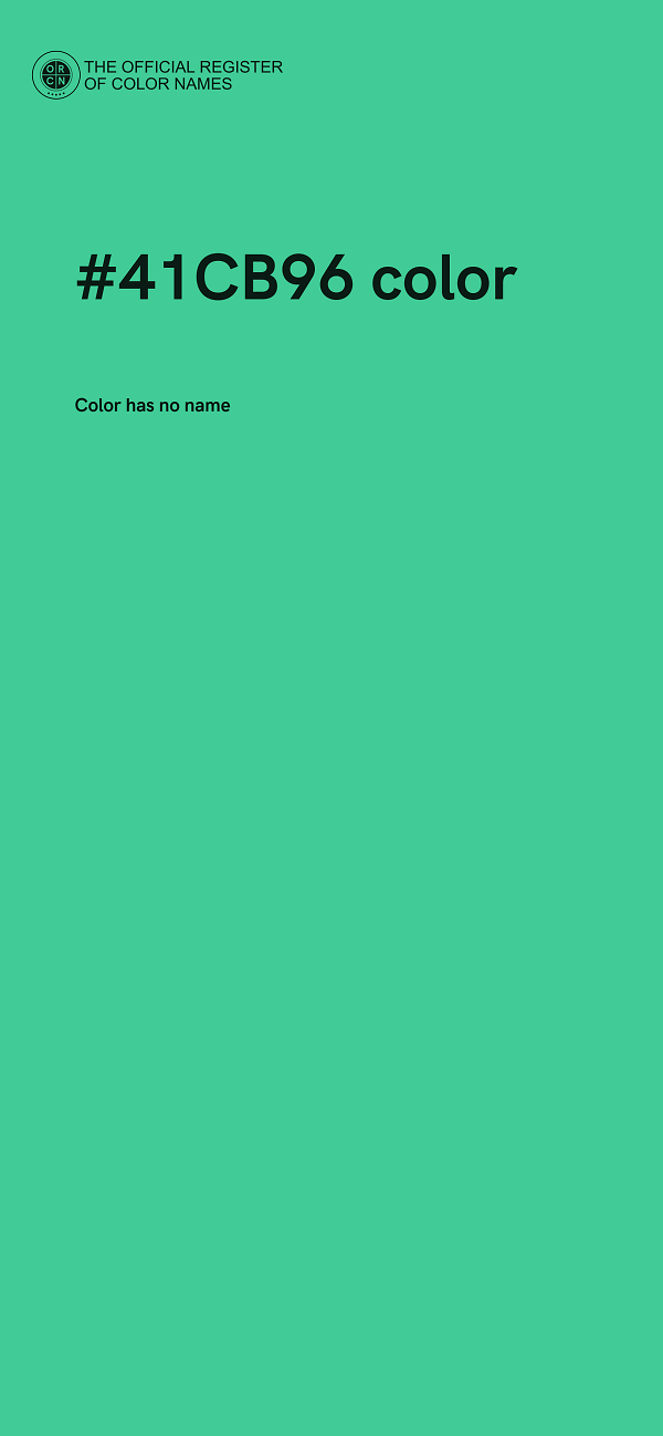 #41CB96 color image
