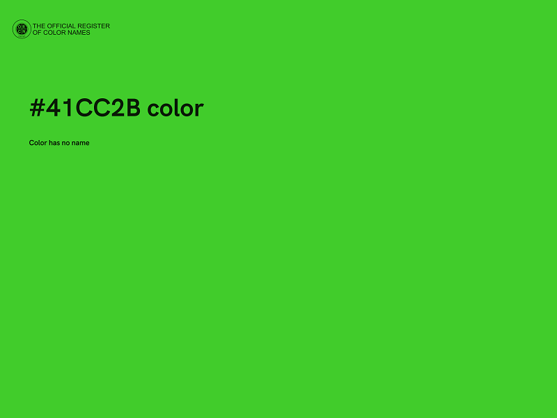 #41CC2B color image