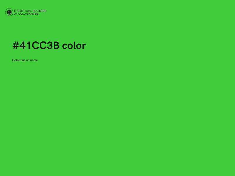 #41CC3B color image
