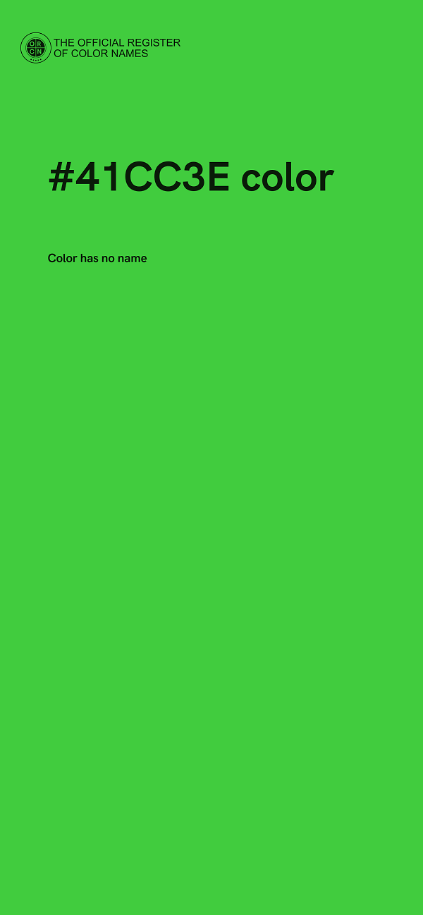 #41CC3E color image