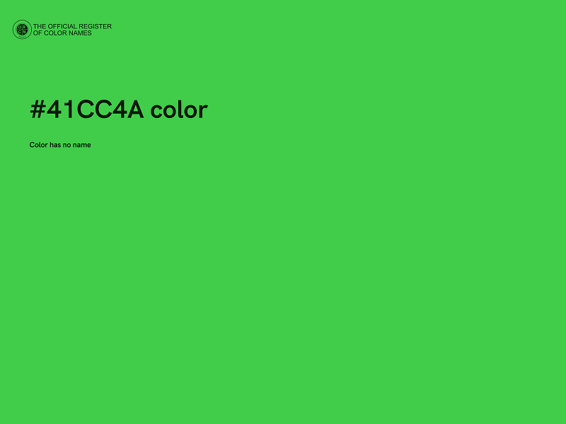 #41CC4A color image