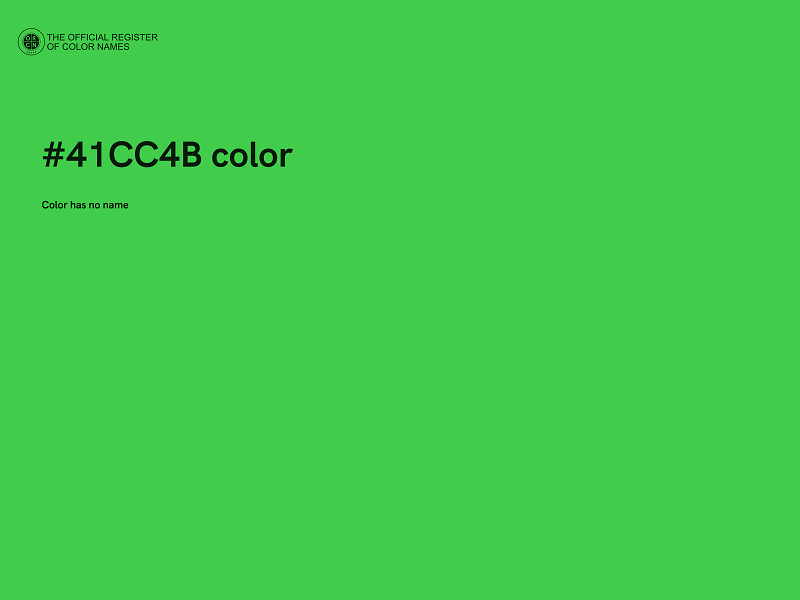 #41CC4B color image