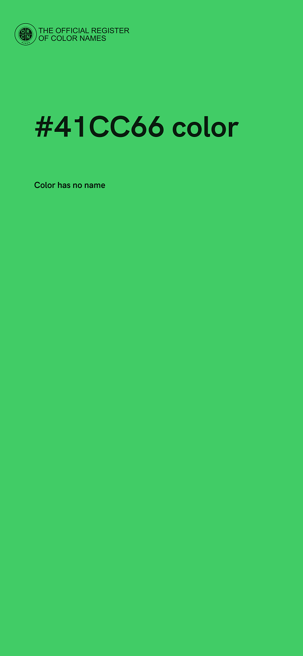 #41CC66 color image