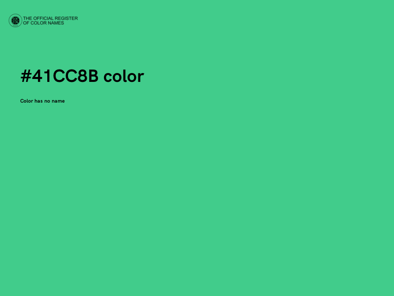 #41CC8B color image