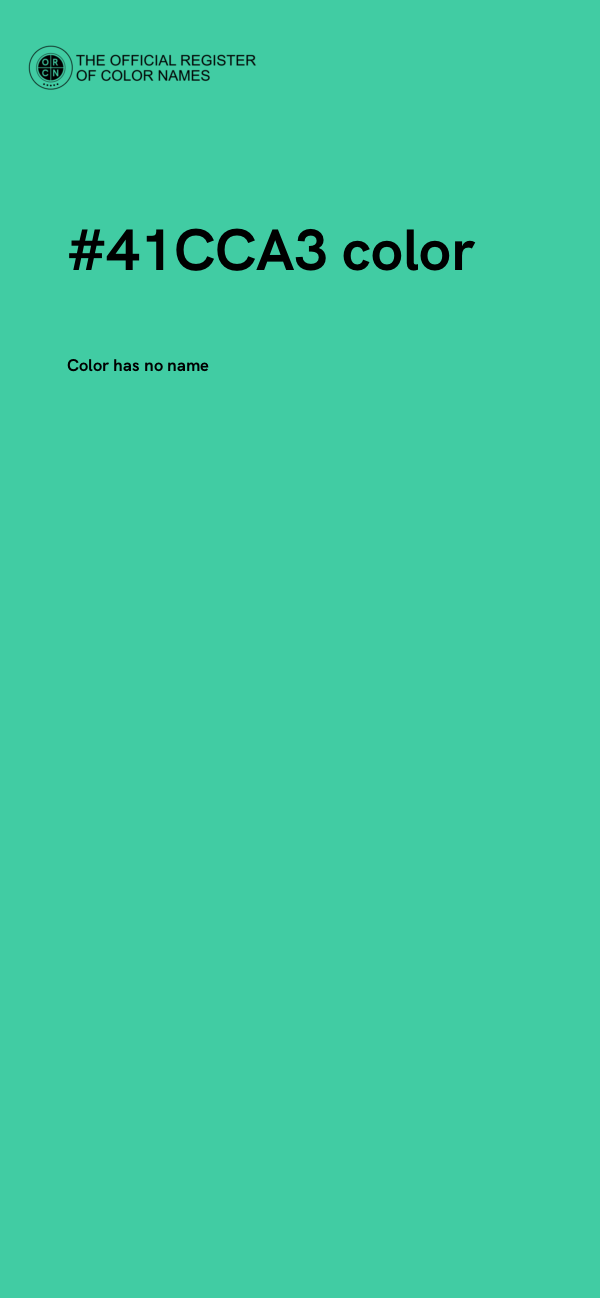 #41CCA3 color image