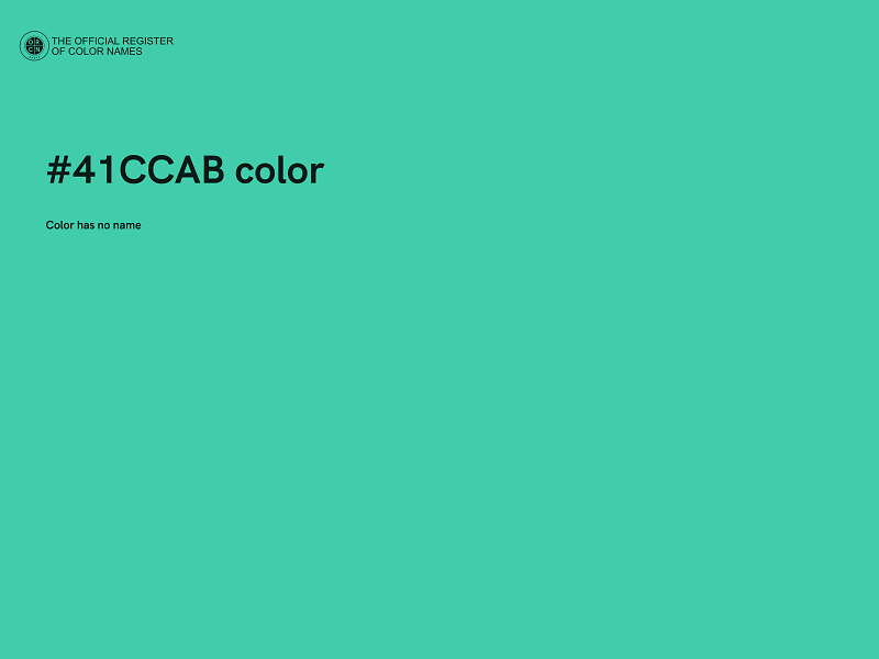 #41CCAB color image