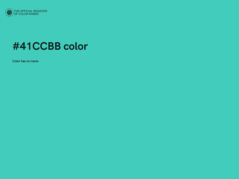 #41CCBB color image