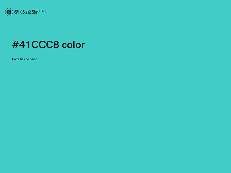#41CCC8 color image