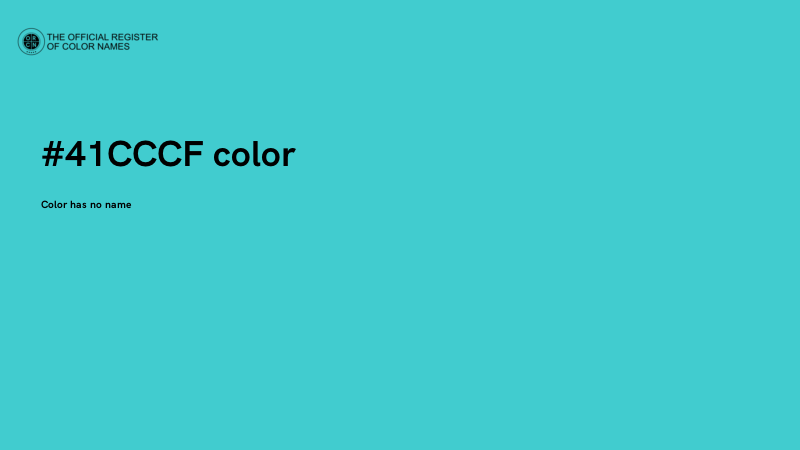 #41CCCF color image