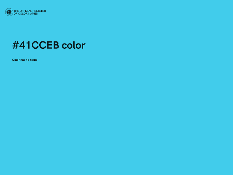 #41CCEB color image