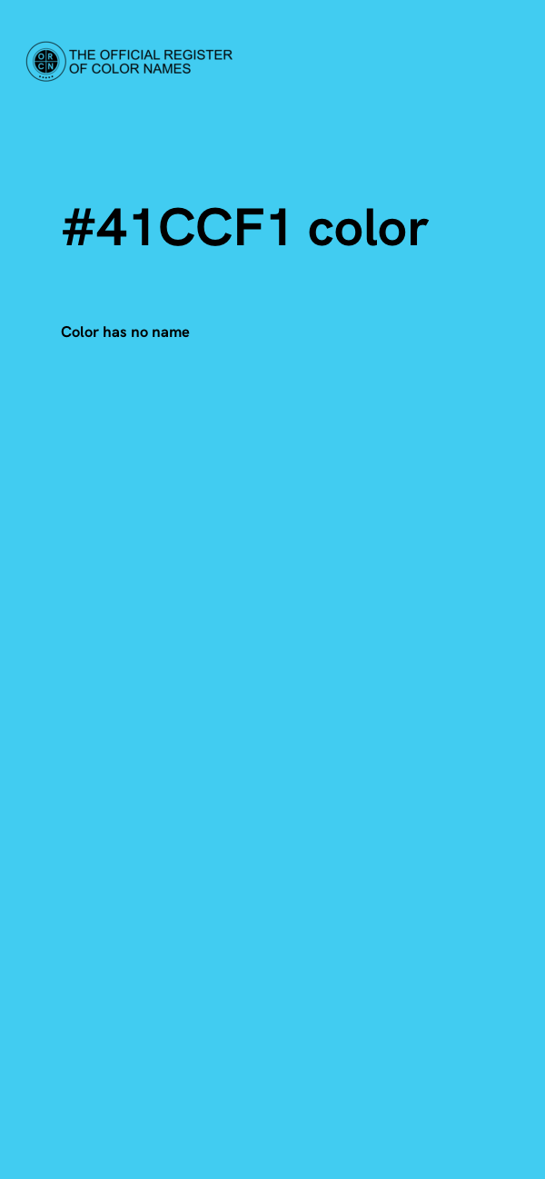 #41CCF1 color image