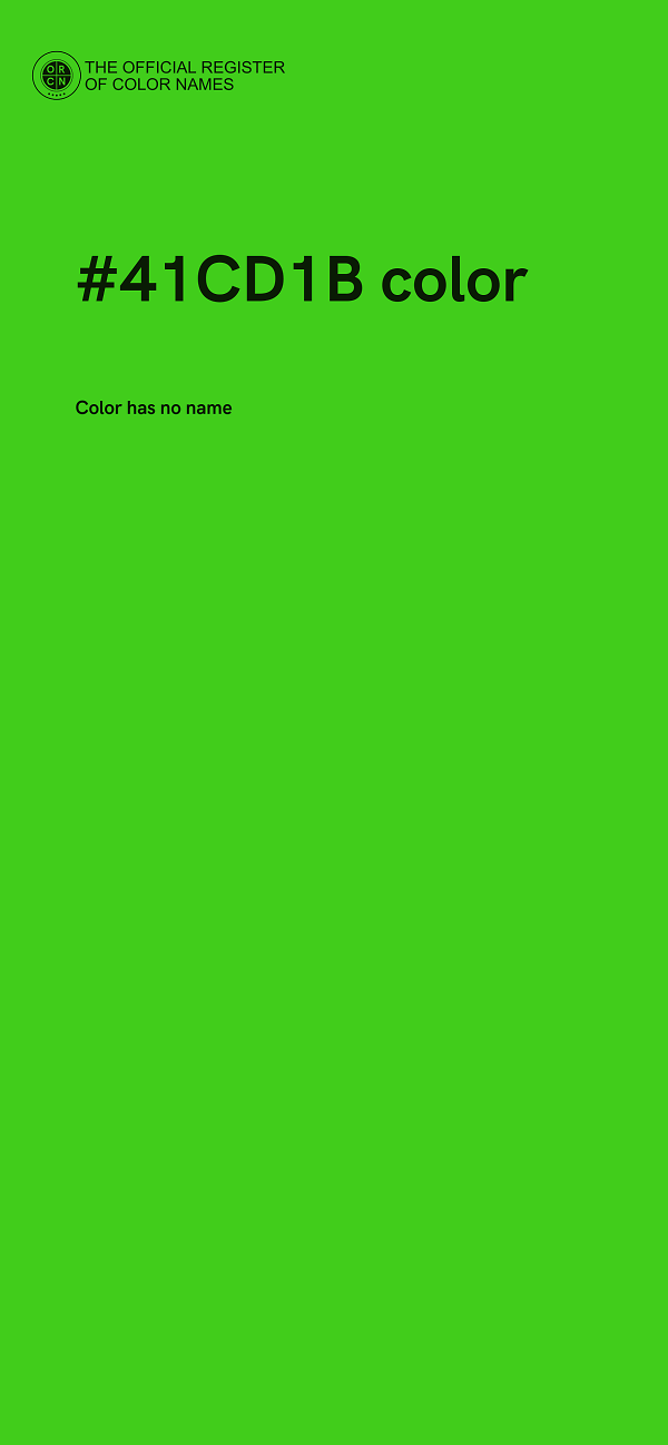 #41CD1B color image
