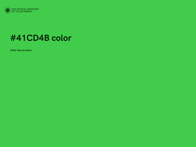 #41CD4B color image