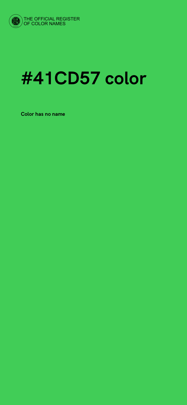 #41CD57 color image