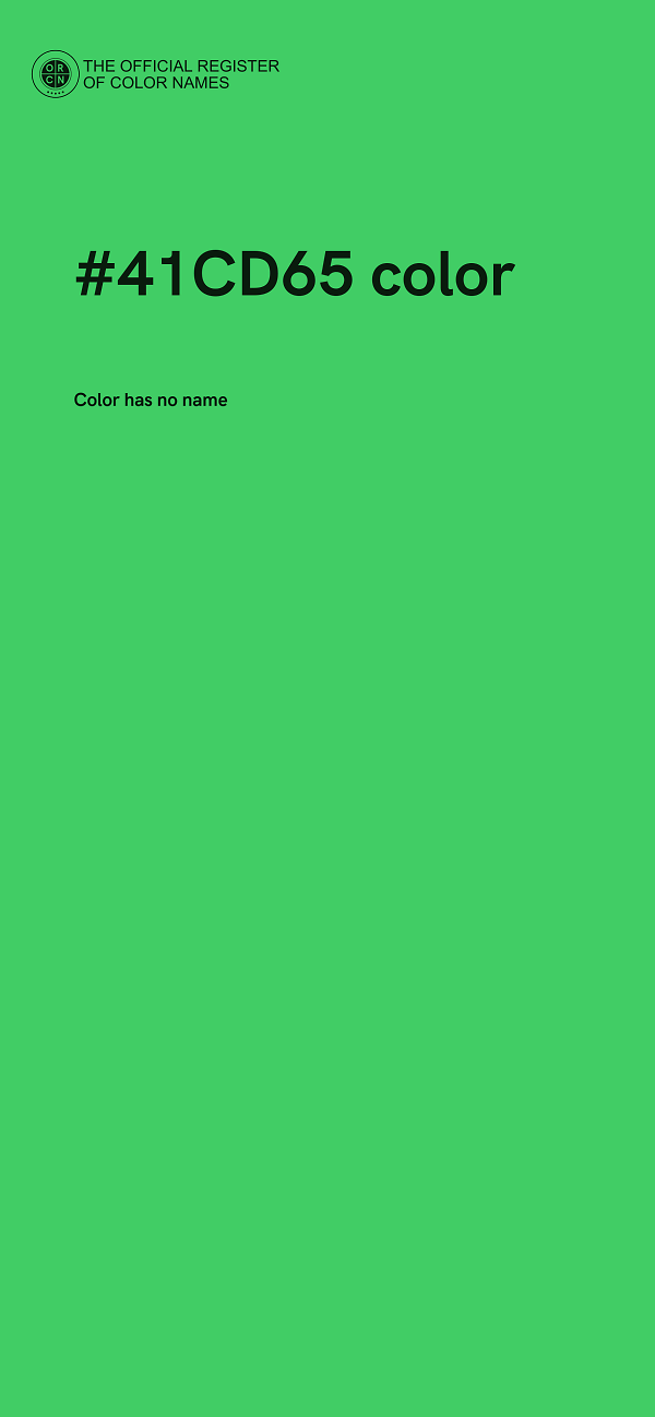#41CD65 color image