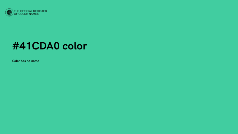 #41CDA0 color image