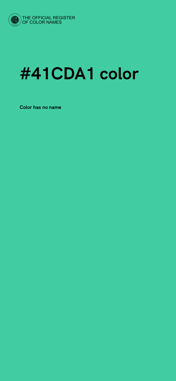 #41CDA1 color image