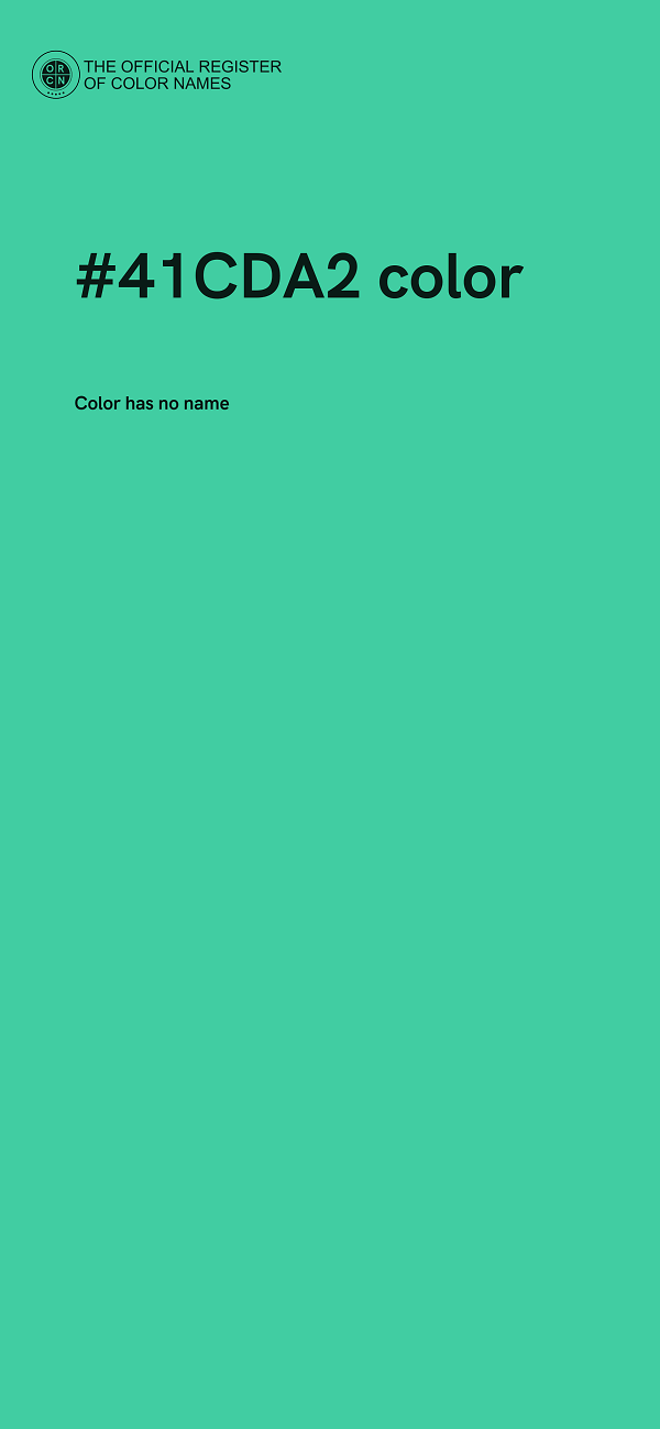 #41CDA2 color image