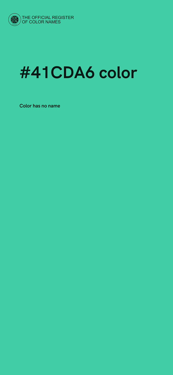 #41CDA6 color image