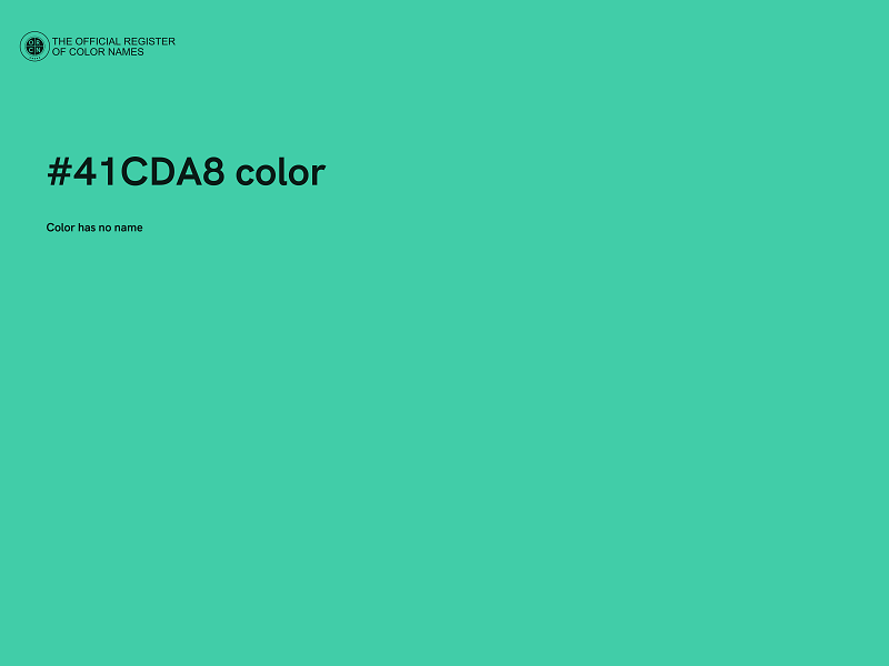 #41CDA8 color image