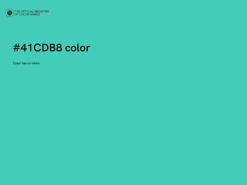 #41CDB8 color image