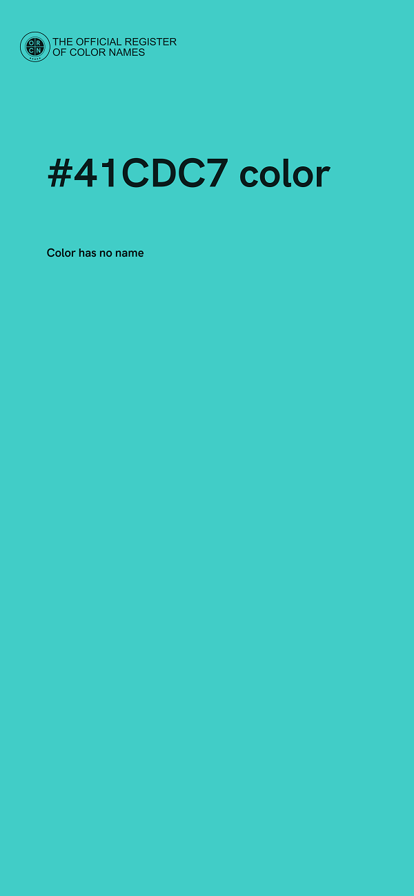 #41CDC7 color image