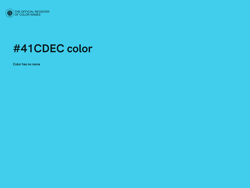 #41CDEC color image