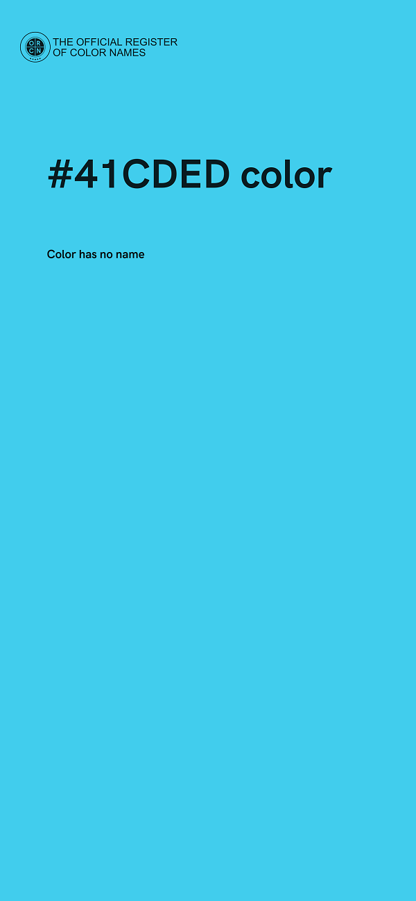 #41CDED color image