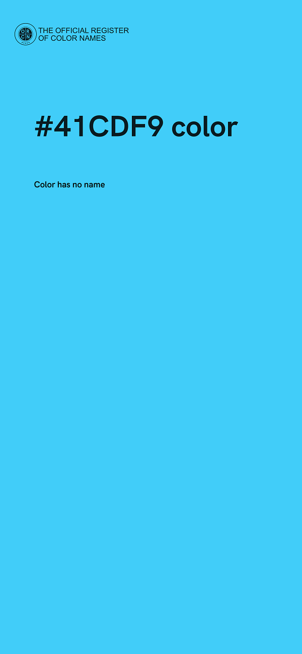 #41CDF9 color image