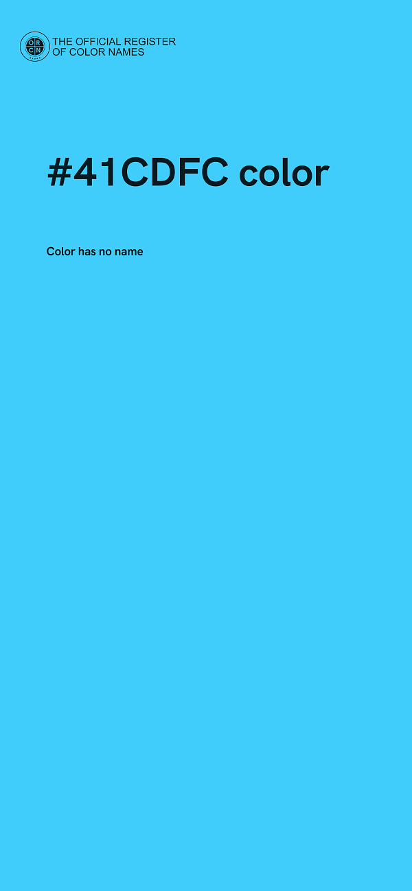 #41CDFC color image