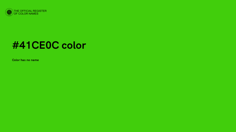 #41CE0C color image