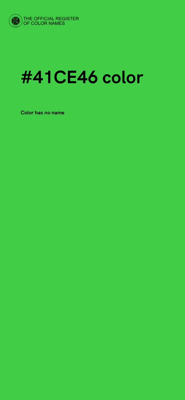 #41CE46 color image