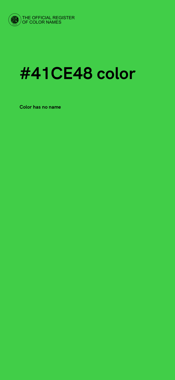 #41CE48 color image
