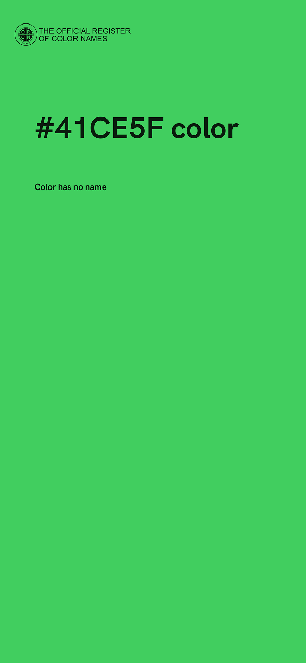 #41CE5F color image