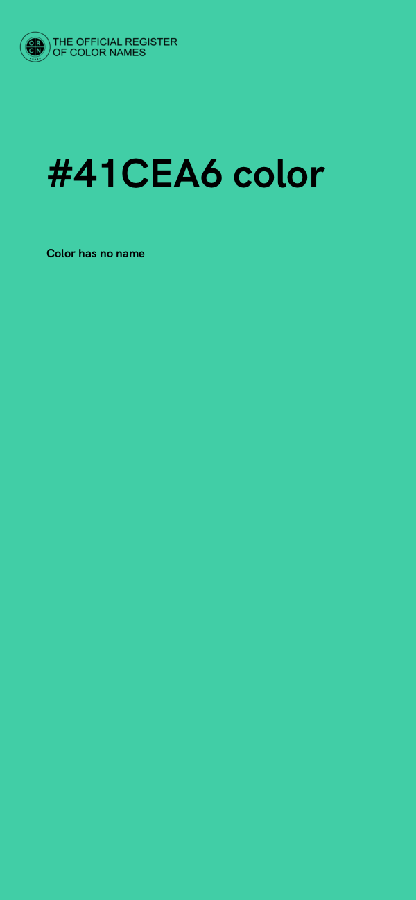 #41CEA6 color image