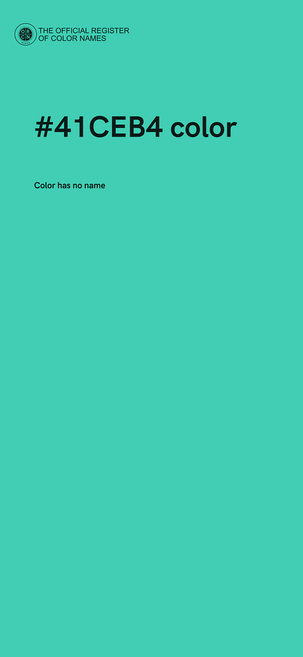 #41CEB4 color image