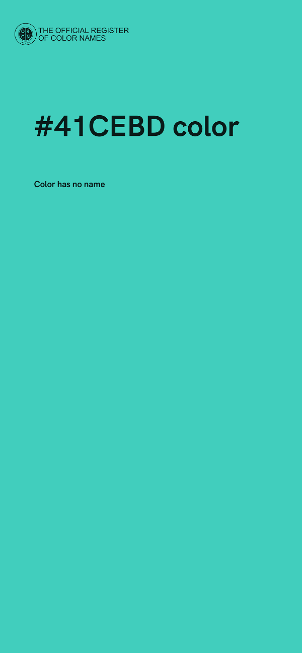 #41CEBD color image