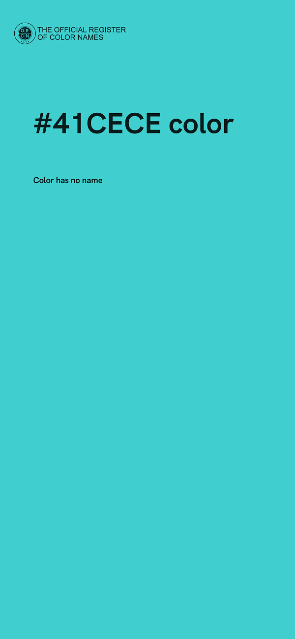 #41CECE color image