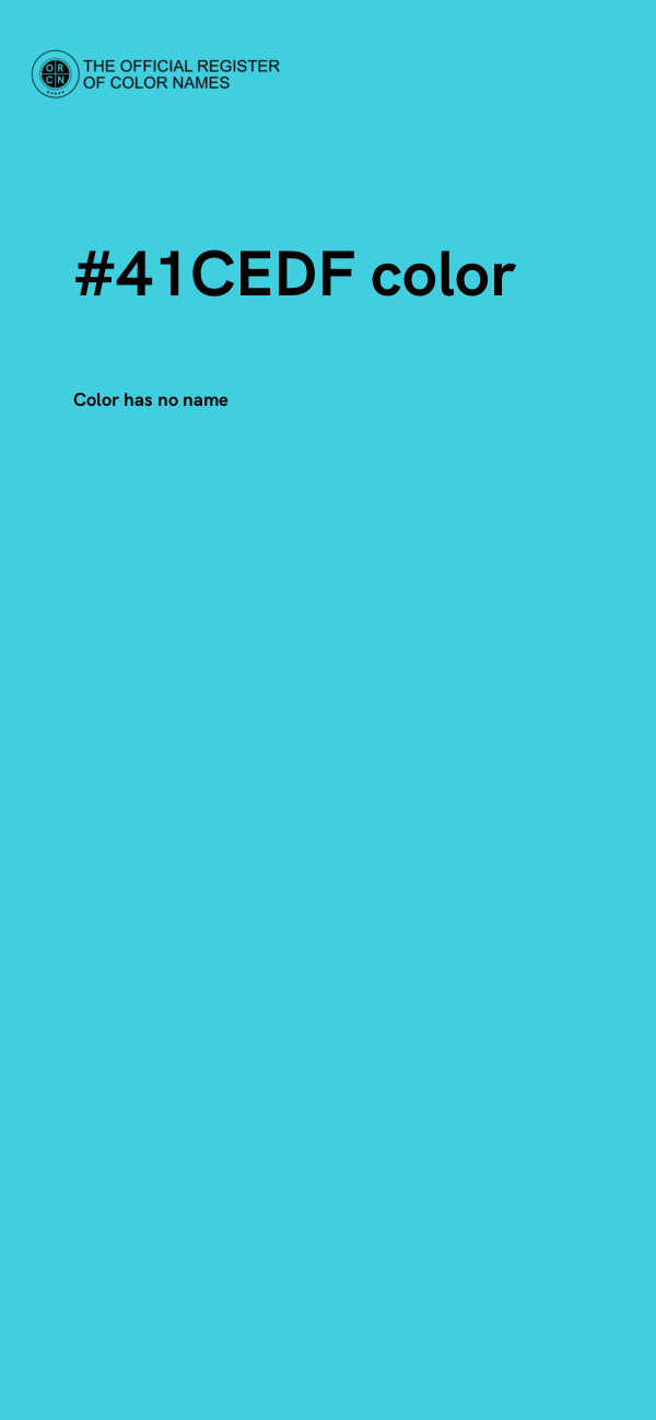 #41CEDF color image