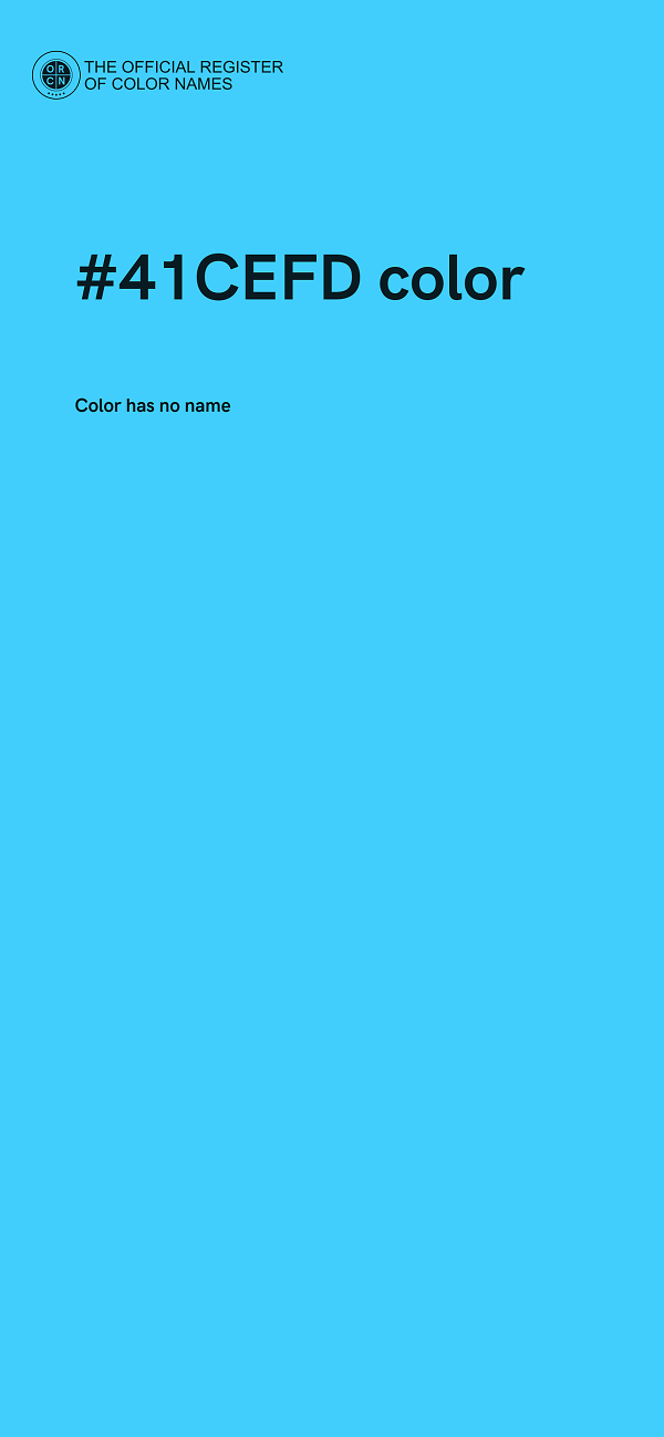 #41CEFD color image