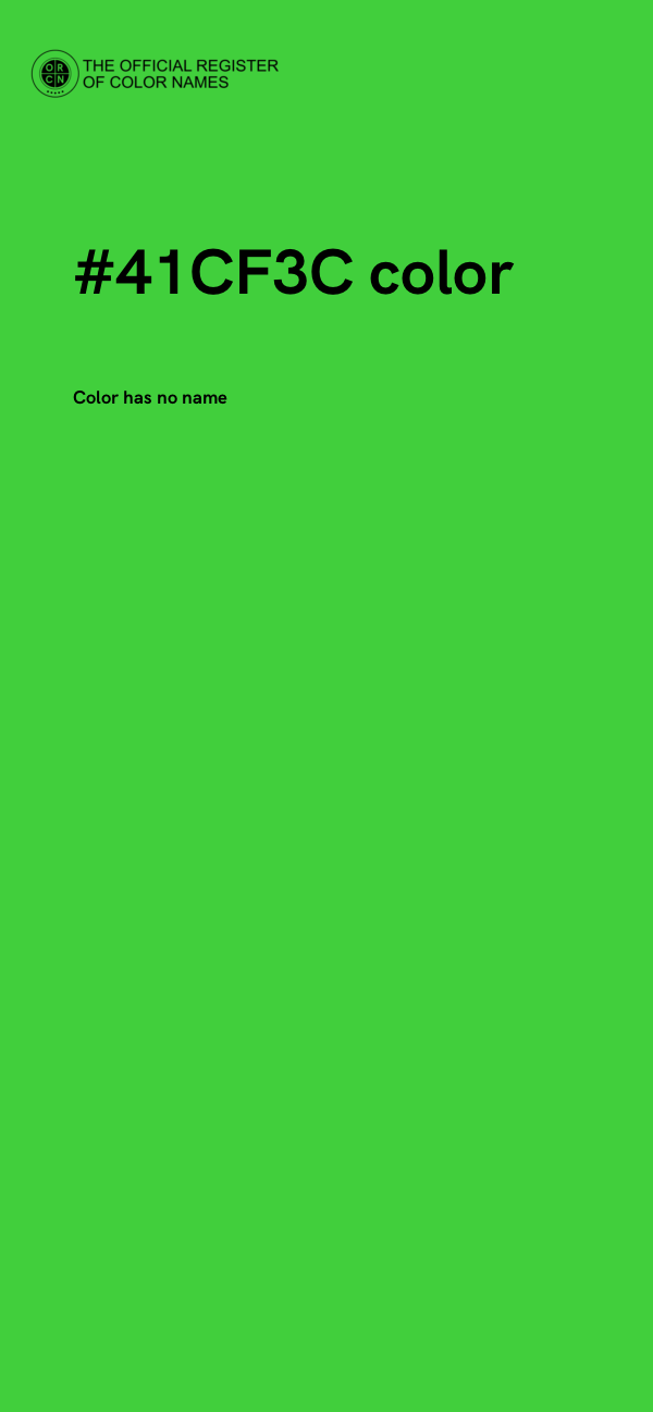 #41CF3C color image