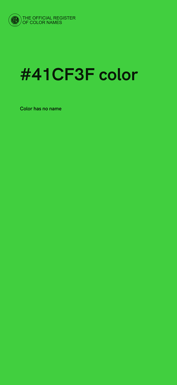 #41CF3F color image